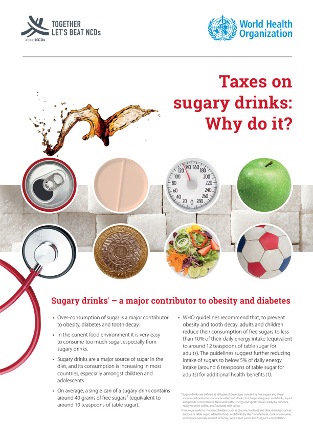 Taxes on sugary drinks: Why do it? (Por que tributar bebidas açucaradas?)
